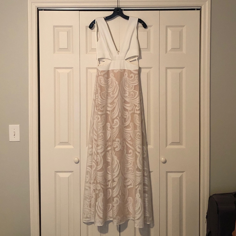 White BCBG Max Azria formal or bridal dress